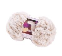 Chunky Mink Fleece Yarn - Hand Knitting DIY For Hats, Scarves & Blankets(Beige)