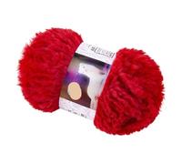 Chunky Mink Fleece Yarn - Hand Knitting DIY For Hats, Scarves & Blankets(Red)