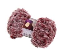 Chunky Mink Fleece Yarn - Hand Knitting DIY For Hats, Scarves & Blankets(Wine Red)