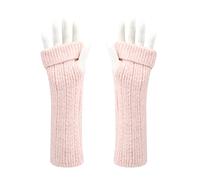 Chunky Wool Winter Warm Cozy Golve, Knitted Arm Warmers, Long Fingerless Gloves