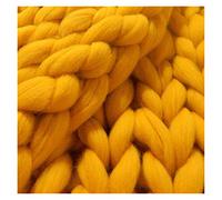 Chunky Yarn,Lana Gruesa Para Tejer A Mano 1000 G/Bola Súper Grueso Hilado De Hilo Para Hilados(Yellow)
