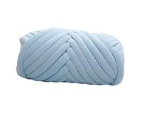 Chunky Yarn,Lana Gruesa Para Tejer A Mano 1kg de hilo grueso for tejer en el brazo, cómoda alfombra hacer bricolaje, Tubular Jumbo, peso tapiz, cojín, bufanda, tejido(Light Blue)
