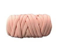 Chunky Yarn,Lana Gruesa Para Tejer A Mano Brazo súper voluminoso de punto manto chunky hilo grueso for tejer crochet alfombra sombreros 500 g(Light pink)