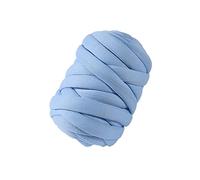 Chunky Yarn,Lana Gruesa Para Tejer A Mano Hilo Grueso De 250G, Tubo Suave 25mm Espesor For Bricolaje, Sofá, Cama, Almohada, Tejido Dedo, Brazo, Manta Tejida Mascota(Light Blue)