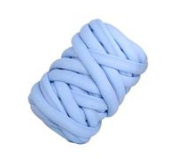 Chunky Yarn,Lana Gruesa Para Tejer A Mano Hilo hilado con núcleo de lana algodón grueso, tubo artesanal, manta, sombrero, brazo voluminoso, tejido a mano, hilo giratorio, 500G(Light Blue)