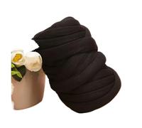 Chunky Yarn,Trapillo para Crochet 250 g de relleno ultra-grueso Core algodón tejido a mano DIY Manta Bed mascota Hilo grueso(Black)