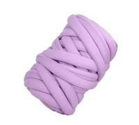 Chunky Yarn,Trapillo para Crochet Hilo de algodón ultra grueso 1 kg, tejido a mano, suave, anticolisión, for niños, nido mascotas, pelo liso(Light Purple)