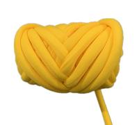 Chunky Yarn,Trapillo para Crochet Hilo grueso súper de 500g, hilo tubo algodón, bricolaje, manta voluminosa for tejer brazos, giratorio a mano(Golden)