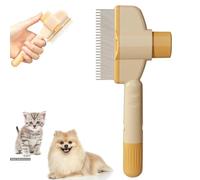 CHUNLIGOUJI Peine antipulgas autolimpiante para mascotas, peine autolimpiante para gatos, cepillo para el pelo, peine para pulgas, peine para eliminar el pelo de mascotas, peine para pulgas, cepillo
