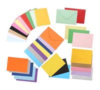 CHUNLINLAODA 72 Piezas Sobres de Colores, 15,7 * 10,7 cm, Mini Sobres, Multicolor Sobres Adorables para Materiales de Regalo de Bodas y Fiestas de Cumpleaños(18 colores) (Multicolor 1)