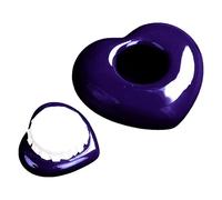 CHUNLINLAODA Urnas para Cenizas pequeñas Mini urnas de cerámica, Mini urna Conmemorativa de corazón, urnas funerarias para Cenizas de Recuerdo (azul)