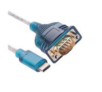 ChunLK Cable Adaptador convertidor de Transferencia de Datos, Puerto COM Serie RS232 Tipo C a DB9, 1,5 m