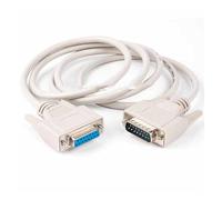 ChunLK Cable de extensión paralelo DB15 macho a hembra, 15 pines, 2 filas, color beige negro, opcional, 1,5 m(3.0M,Beige)