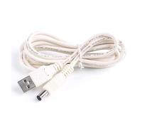 ChunLK Cable estándar USB a DC 5,5x2,1mm, Calibre de Alambre 24AWG, Cable de alimentación de Barril de 5 voltios