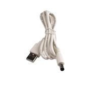ChunLK Cable USB a Conector P de CC MI-N de alimentación de Barril de 5V, 5,5 x 2,1/2,5 mm(Bianco)