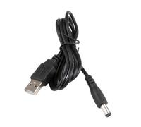 ChunLK Cable USB a Conector P de CC MI-N de alimentación de Barril de 5V, 5,5 x 2,1/2,5 mm(Nero)