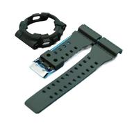 ChunLK Correa de reloj de goma con correa de silicona con caja de reloj correa de reloj de goma for serie de reloj GA-110 GA100 GD-120(AGr Grey-S)