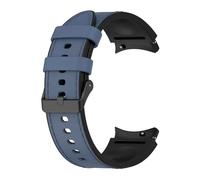 ChunLK Correa de silicona + cuero for reloj 7 6 4/5 Pro 40mm 44mm Band 6 4 Classic 47 43mm 46mm pulsera de repuesto(UB,Watch 5 40mm)