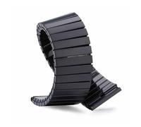 ChunLK Correa elástica de acero inoxidable, pulsera de expansión de Metal de 16mm, 18mm, 20mm y 22mm for banda de reloj inteligente(Nero,22mm)