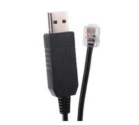 ChunLK FT232RL USB a RS485 Metros RJ11 RJ12 Serial Convertidor Adaptador Módulo Cable de programación(Black USB)