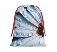 CHUNMINW Bolsa de regalo de terciopelo suave con estampado de flores en spa, bolsa de regalo personalizada con cordón, bolsa de regalo grande para Navidad, boda, cumpleaños