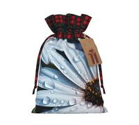 CHUNMINW Bolsa de regalo personalizada con cordón para mujer, diseño de flores en spa, para fiesta de Navidad, boda, San Valentín, 1 pieza