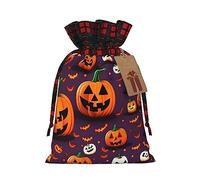 CHUNMINW Happy-Halloween-Day - Bolsa de regalo personalizada con cordón para mujer, fiesta de Navidad, boda, San Valentín, 1 pieza