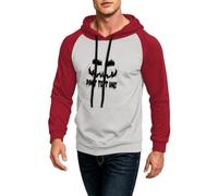 CHUNOTU - Sudadera con capucha de Halloween para hombre con texto en inglés "Don't Test One Letter", café, XL