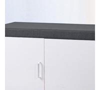 CHUNRONG Cojín de Banco de Tamaño Personalizado 38 x 38 cm Suave, Lavable Cojines para Bancos Base Antideslizante para Terraza Balcón Palet Comedor Columpios, Gris Oscuro