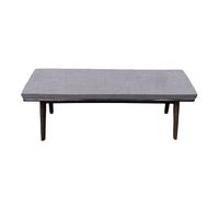 CHUNRONG Cojín de Banco de Tamaño Personalizado 50 x 95 cm Suave, Lavable Cojines Exterior para Banco Jardín Uso Interior y Exterior para Terraza Balcón Palet Comedor Columpios, Gris Claro