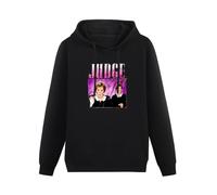 CHUNWANG Men's Heavyweight Hooded Judge Judy Appreciation Homage Throwback Stag Hen Do Funny Hoodies Men Hoody Long Sleeve Pullover Sweatshirt with Drawing Pocket Size XXL