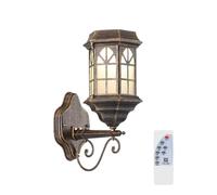 CHUNXVLI Luces Solares Jardín Lámpara De Pared Solar LED con Sensor, Luz Exterior IP65, Resistente Al Agua Lámparas Solares Exterior(Bronze)