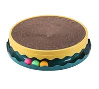 CHUNXVLI Rascador para Gatos Tablero Rascador For Gatos, Rascador Corrugado For Gatos, Cama Ondulada De Doble Capa For Gatos De Interior, Muebles De Protección para Gatos De Interior(Yellow)