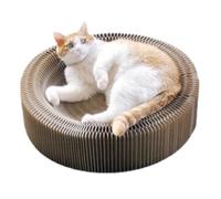CHUNXVLI Rascador para Gatos Tablero Rascador For Gatos, Tablero Reversible For Rascar Gatos De Estilo Infinito, Cartón Plegable For Gatos con Campana para Gatos De Interior