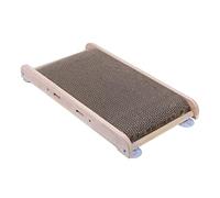 CHUNXVLI Tabla de rascar para gatos, mascotas, gatos, rascadores de papel, poste para gatos, madera maciza, tabla de garra de molienda antiarañazos para gatos, juguete rascador para gatos para