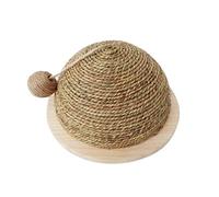 CHUNXVLI Tabla rascadora para gatos, alfombrilla de madera inferior de madera, garra de molienda semicircular para gatos, protección de muebles, rascador para gatos para interiores