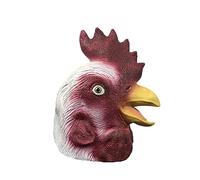 CHUOZI Máscara de cabeza de gallo para fiesta de Halloween, disfraz de pollo, máscaras de cara completa, látex de animales, accesorios de disfraces