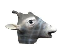 CHUOZI Máscara de cabeza de jirafa, disfraz de fiesta de Halloween, máscaras de cara completa, látex de animales, accesorios de disfraces