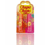 Chupa Chups - Juego de bálsamo para los labios naranja y fresa 2 unidades