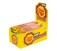 Chupa Chups Lenguas de Fresa Ácidas, Gominolas en Tiras, Pack 20 uds