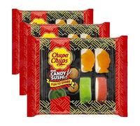 Chupa Chups Meals, Golosinas de Formas y Sabores Variados, Candy Sushi de 100 gr. (Paquete de 3)