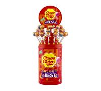 Chupa Chups Original, Caramelo con Palo de Sabores Variados, Tubo Icon Pack de 100 unidades de 12 gr. (Total 1.200 gr.), con azucar