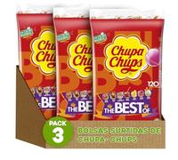 Chupa Chups Original Caramelo con Palo Pack 3 Bolsas de 120 Unidades