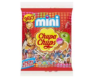 Chupa Chups The Best Of - 360 mini chupetes surtidos con sabor afrutado