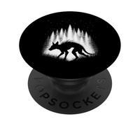 Chupacabras Caminando por el Bosque Blanco bajo Estrellas de la Tarde PopSockets PopGrip Adhesivo