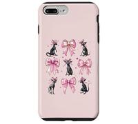 Chupacabras, críptido, criptozoología, Chica, Coqueta, Lazo Rosa Carcasa para iPhone 7 Plus/8 Plus