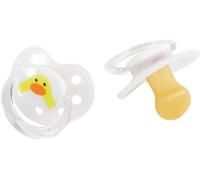 Chupete anatómico para niños en látex de caucho, sin BPA, con orificios de ventilación, lavable y reutilizable