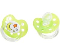 Chupete anatómico Poupy de 2 piezas para niños en silicona suave y resistente y material incoloro e insípido.