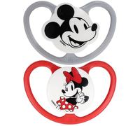 Chupete calmante, chupete ortodóntico de silicona para bebés 18-36m - set 2 unidades (DISNEY Mickey Mouse, 18-36m)