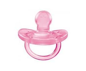 Chupete Chicco Todosilicona Rosa 0 M 1 Unidad - Desde El Nacimiento